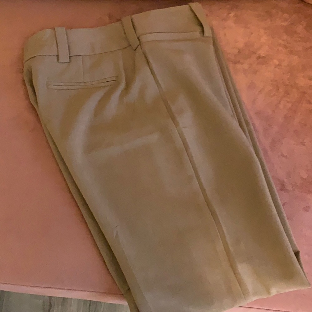 Brown flat front (no pleats) pants